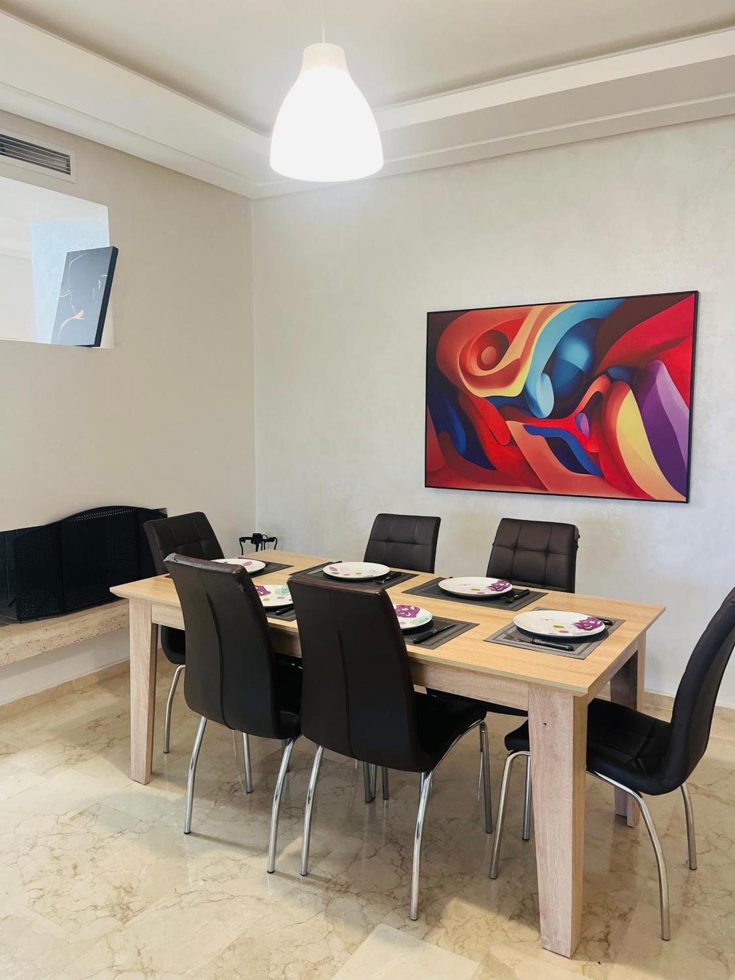 Chic & Cosy Flat Near Airport Lockbox Fast Wifi Apartman Nouaceur Kültér fotó
